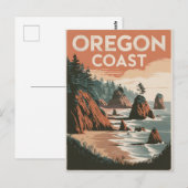 Vintage oregonkusten briefkaart (Voorkant / Achterkant)