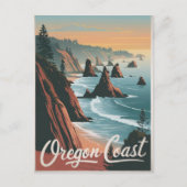 Vintage oregonkusten briefkaart (Voorkant)