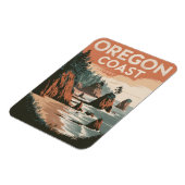 Vintage oregonkusten magneet (Linkerzijde)
