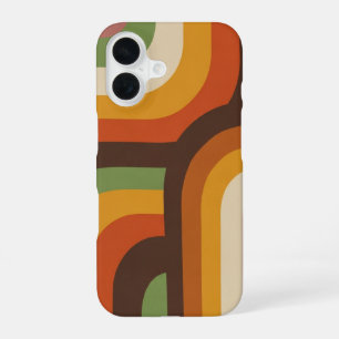 Vintage Organische Blokken iPhone 16 Hoesje