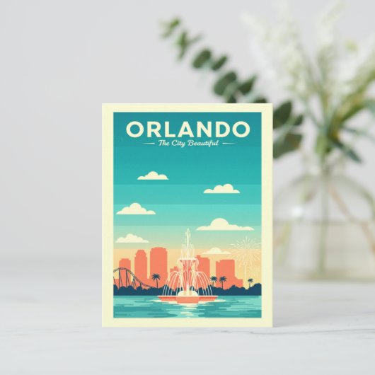 Vintage Orlando Briefkaart (Staand voorkant)