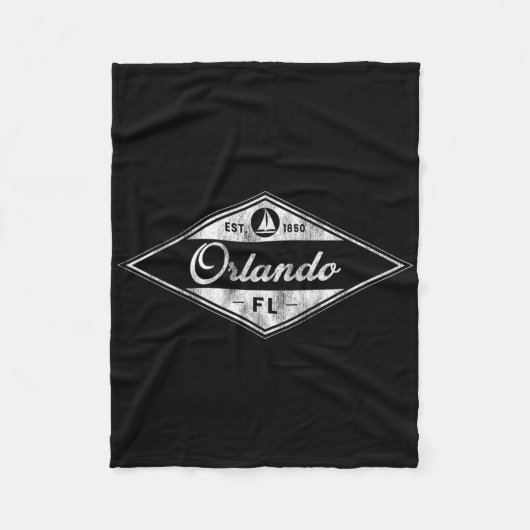 Vintage Orlando Fleece Deken (Voorkant)