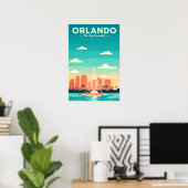Vintage Orlando Poster (Thuiskantoor)