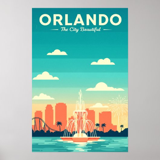 Vintage Orlando Poster (Voorkant)