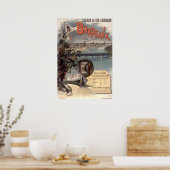 Vintage Orleans Railways Paris-Bordeaux Poster (Keuken)