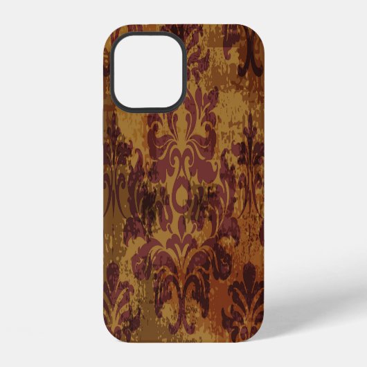 Vintage ornament, barokke rococo textuur. iPhone hoesje (Achterkant)