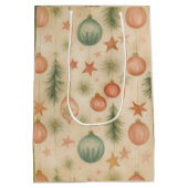Vintage Ornament Gift Bag Medium Cadeauzakje (Achterkant)