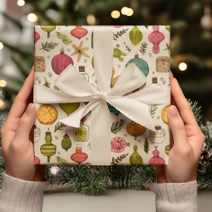 Vintage Ornament Motief Cadeaupapier