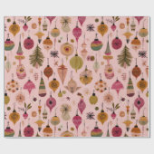 Vintage Ornament Motief Cadeaupapier (Vlak)
