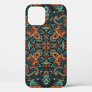 Vintage ornament paisley sjaal, zijden halsdoek  Case-Mate iPhone case
