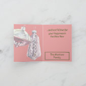 Vintage Ornament Prettige feestdagen Waterverven (Binnen)