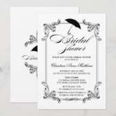 Vintage Ornament Vrijgezellenfeest Kaart (Voorkant / Achterkant)