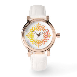 Vintage Ornamental Frame Elegant Decorative Border Horloge