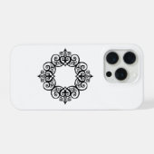 Vintage Ornamental Frame iPhone Hoesje (Achterkant horizontaal)