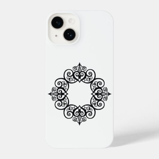 Vintage Ornamental Frame iPhone Hoesje (Achterkant)