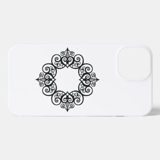 Vintage Ornamental Frame iPhone Hoesje (Achterkant horizontaal)