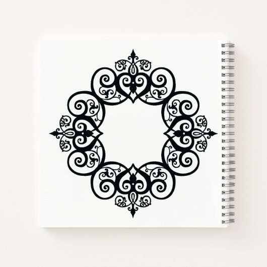 Vintage Ornamental Frame Notitieboek (Achterkant)