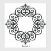 Vintage Ornamental Frame Sticker (Vel)