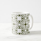 Vintage ornamental seamless pattern. abstract, ara koffiemok (Voorkant rechts)