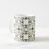 Vintage ornamental seamless pattern. abstract, ara koffiemok (Voorkant links)