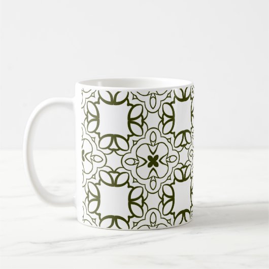 Vintage ornamental seamless pattern. abstract, ara koffiemok (Links)