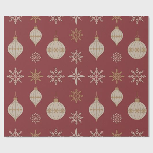 Vintage Ornamenten Cadeaupapier (Vlak)