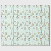 Vintage Ornamenten Cadeaupapier (Vlak)