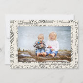 Vintage Ornamenten Feestdagenkaart (Voorkant)