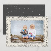 Vintage Ornamenten Feestdagenkaart (Voorkant / Achterkant)