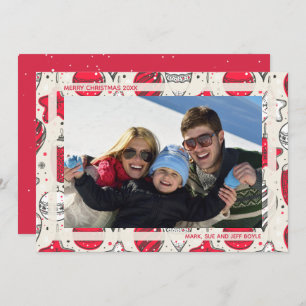 Vintage Ornamenten Feestdagenkaart