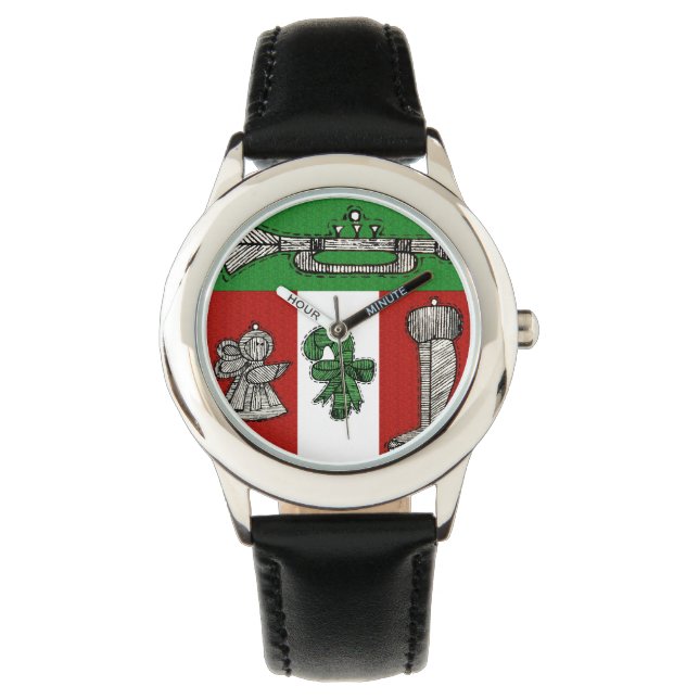 Vintage Ornamenten Horloge (Voorkant)