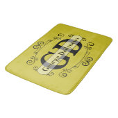 Vintage Ornamenten Label - Spiralen 1 Badmat (Gekanteld)