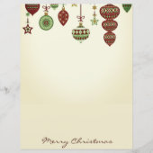 Vintage Ornamenten Prettig Kerstfeest (Voorkant)