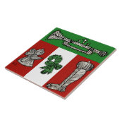 Vintage Ornamenten Tegeltje (Zijkant)