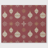 Vintage Ornaments Cadeaupapier (Vlak)