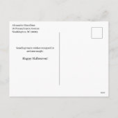 Vintage Ornate Halloween Feestdagenkaart (Achterkant)