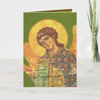 Vintage Orthodoxe ikoon, engel Gabriel