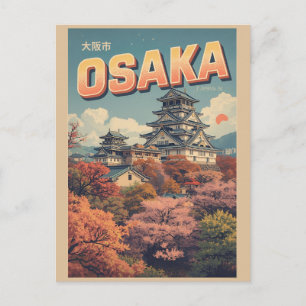 Vintage OSAKA japan eiland Honshu cadeaus Briefkaart