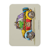 Vintage Oscar's Taxibedrijf Magneet (Verticaal)