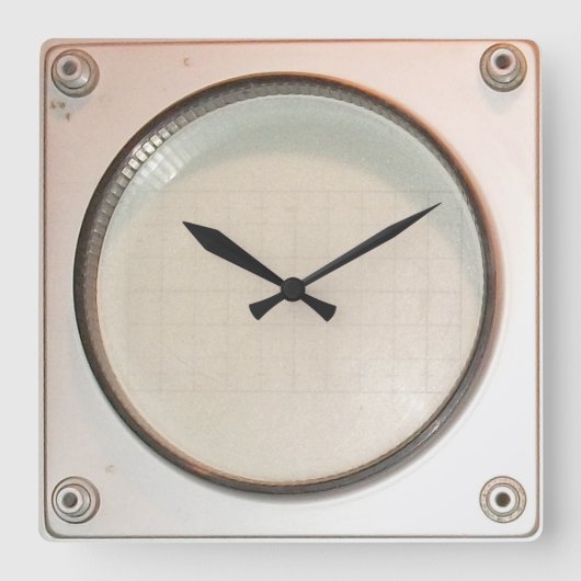 Vintage Oscilloscoop Display Scherm Klok (Voorkant)
