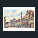 Vintage Oster Strasse in Hamelin, Germany Briefkaart<br><div class="desc">This postcard is a reproduction of a vintage travel postcard showing the Oster Strasse in Hamelin,  Germany.</div>