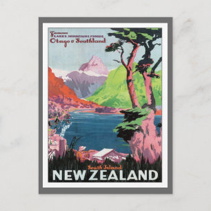 Vintage Otago Nieuw-Zeeland Briefkaart