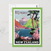 Vintage Otago Nieuw-Zeeland Briefkaart (Voorkant / Achterkant)