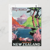 Vintage Otago Nieuw-Zeeland Briefkaart (Voorkant / Achterkant)
