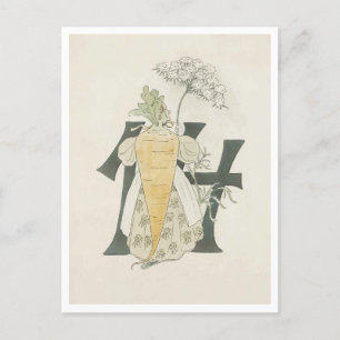 Vintage Ottilia Adelborg Bloem nummer - 14 Briefkaart