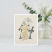 Vintage Ottilia Adelborg Bloem nummer - 14 Briefkaart (Staand voorkant)