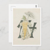 Vintage Ottilia Adelborg Bloem nummer - 14 Briefkaart (Voorkant / Achterkant)