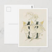 Vintage Ottilia Adelborg Bloemen Nummer - 11 Briefkaart (Voorkant / Achterkant)