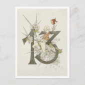 Vintage Ottilia Adelborg Bloemennummer - 13 Briefkaart (Voorkant)