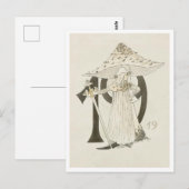 Vintage Ottilia Adelborg Bloemennummer - 19 Briefkaart (Voorkant / Achterkant)